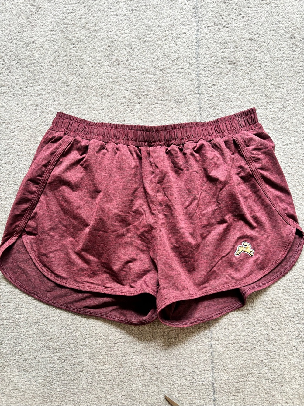 Tracksmith Women’s Session Running Shorts Size Small Burgundy Wine